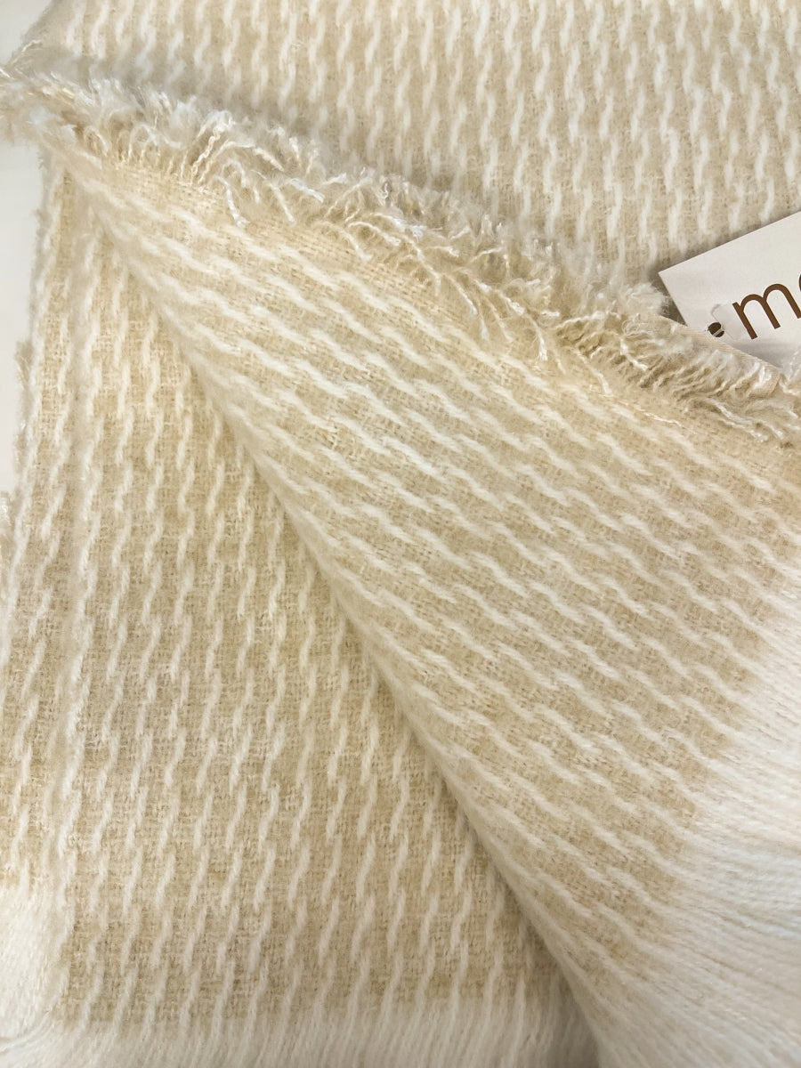 Plaid Merino Beige