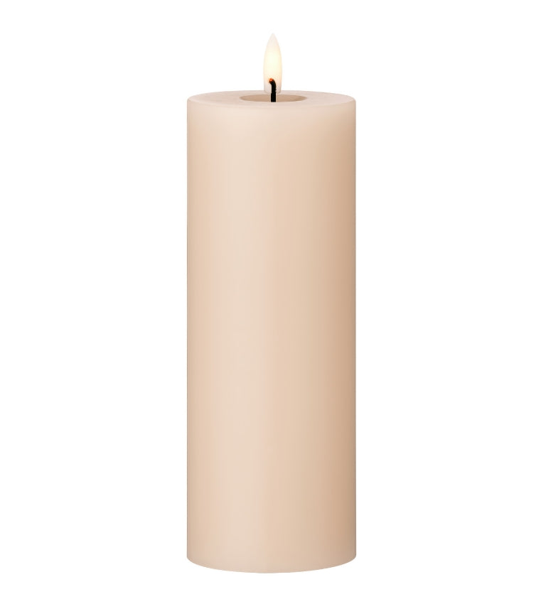 LED pillar candle L ice latte