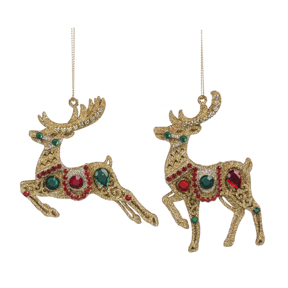 Kerstbal jewel deer 1