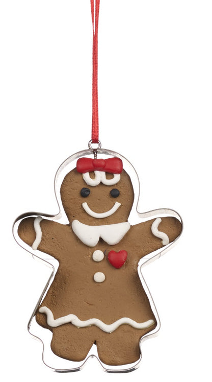 Kerstbal gingerbread cookie girl