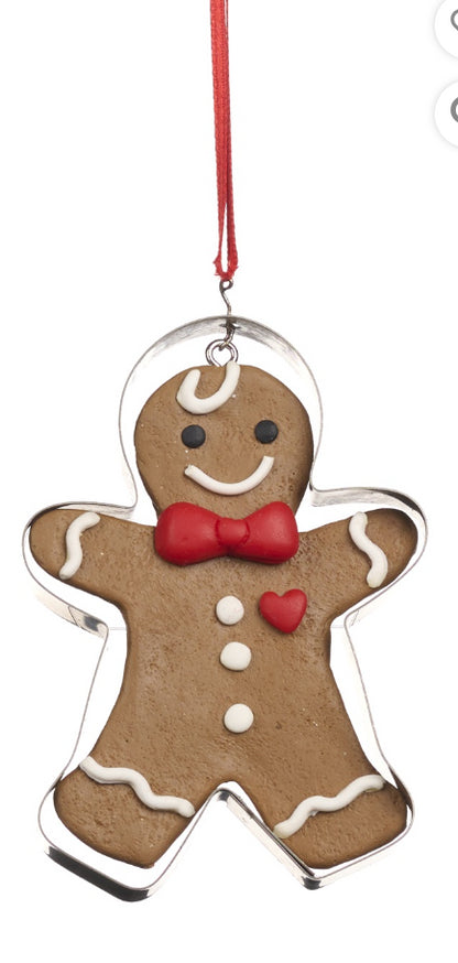 Kerstbal gingerbread cookie boy