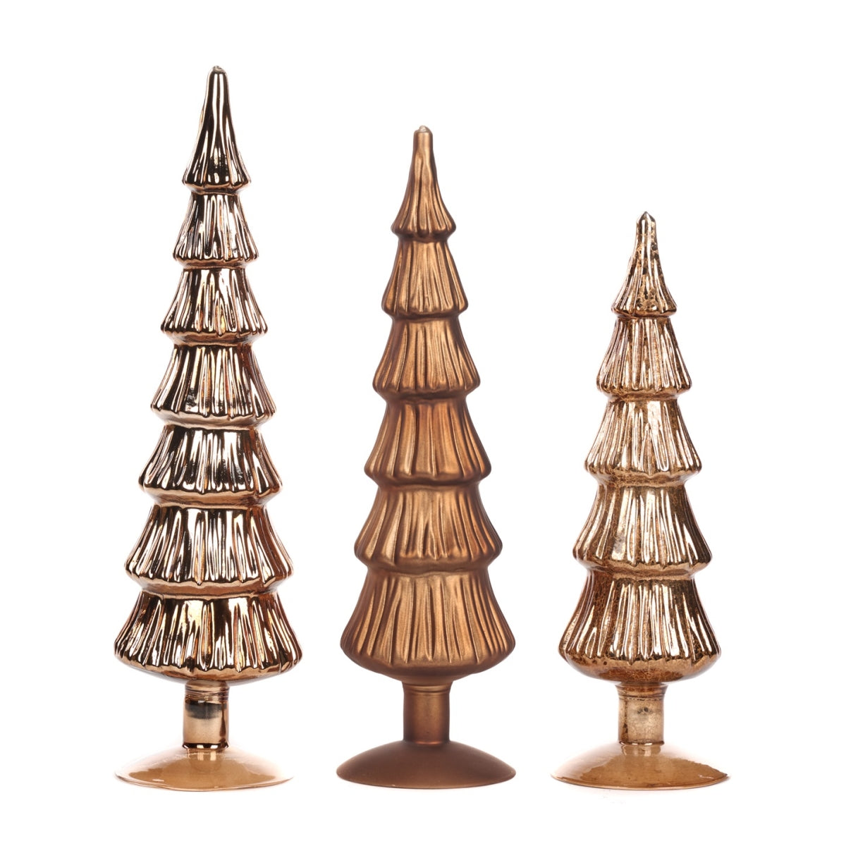 Kerstboom glas bruin M