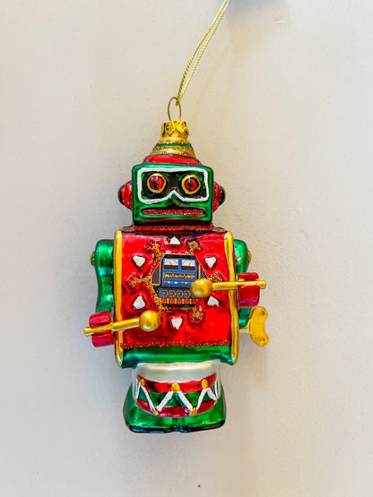 Kerstbal Robot Trommel