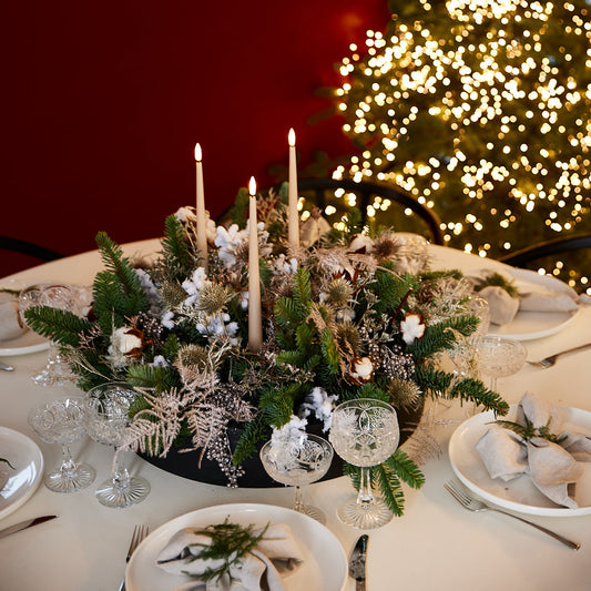 Kerst Diner Bloemstuk Rond L